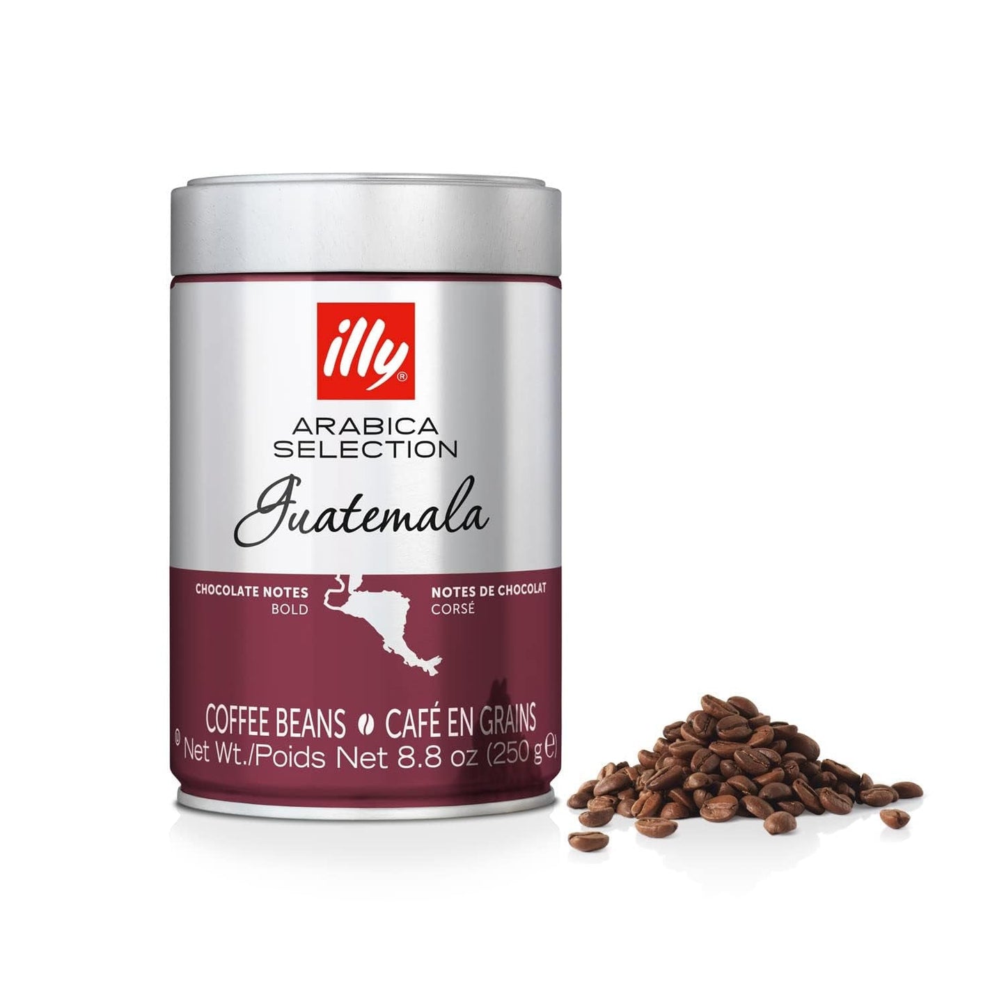 Illy Arabica Selection Guatemala Kaffeebohnen zum Mahlen, Box 250g
