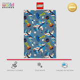 Offizielle Lego® City-Fleecedecke von Character World, superweicher, warmer blauer Überwurf, Cityspace-Design, perfekt für Schlafzimmer, Camping und Schlafen, 100 x 150 cm große Betten und Decken. Besuchen Sie den Character World-Store
