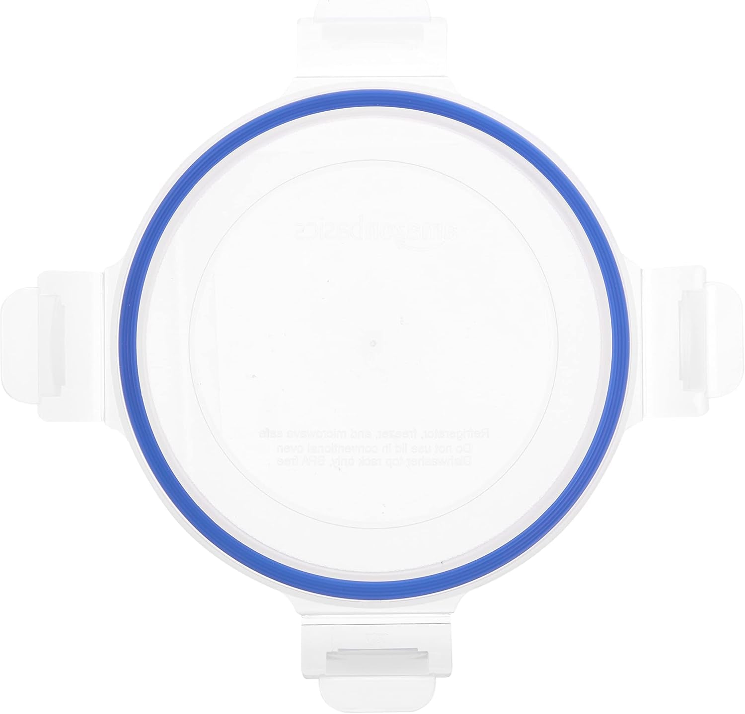 Amazon Basics Lebensmittelbehälter aus Glas mit Deckel, 20er-Pack (10 Behälter + 10 Deckel), BPA-frei, durchsichtig, blau, Aufbewahrungsboxen für Lebensmittel, Naty Shop