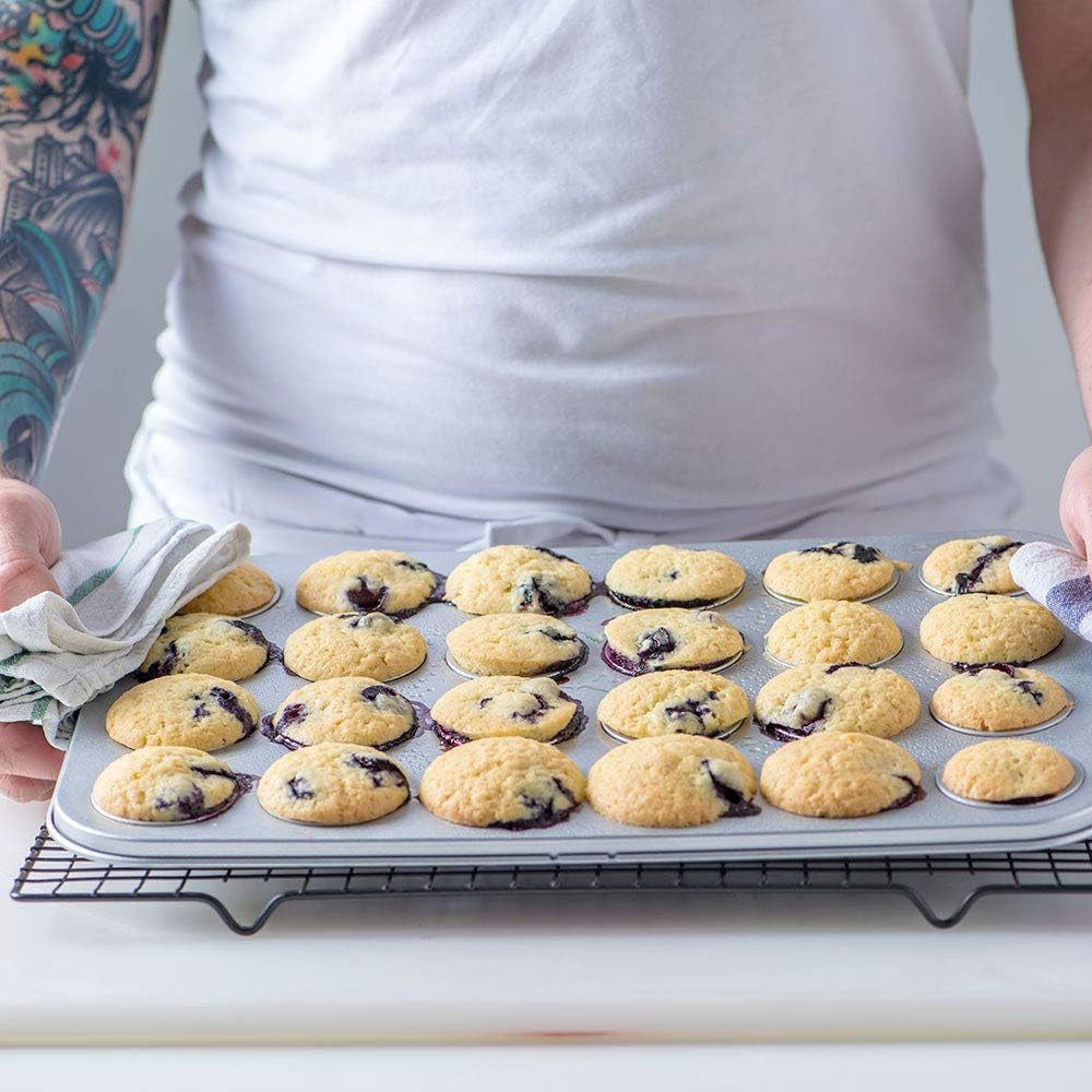 0070035 RÜCKENFORM FÜR 24 MINI-MUFFINS 38,5 X 26 X 2 H CM Backformen und -bleche Naty Shop