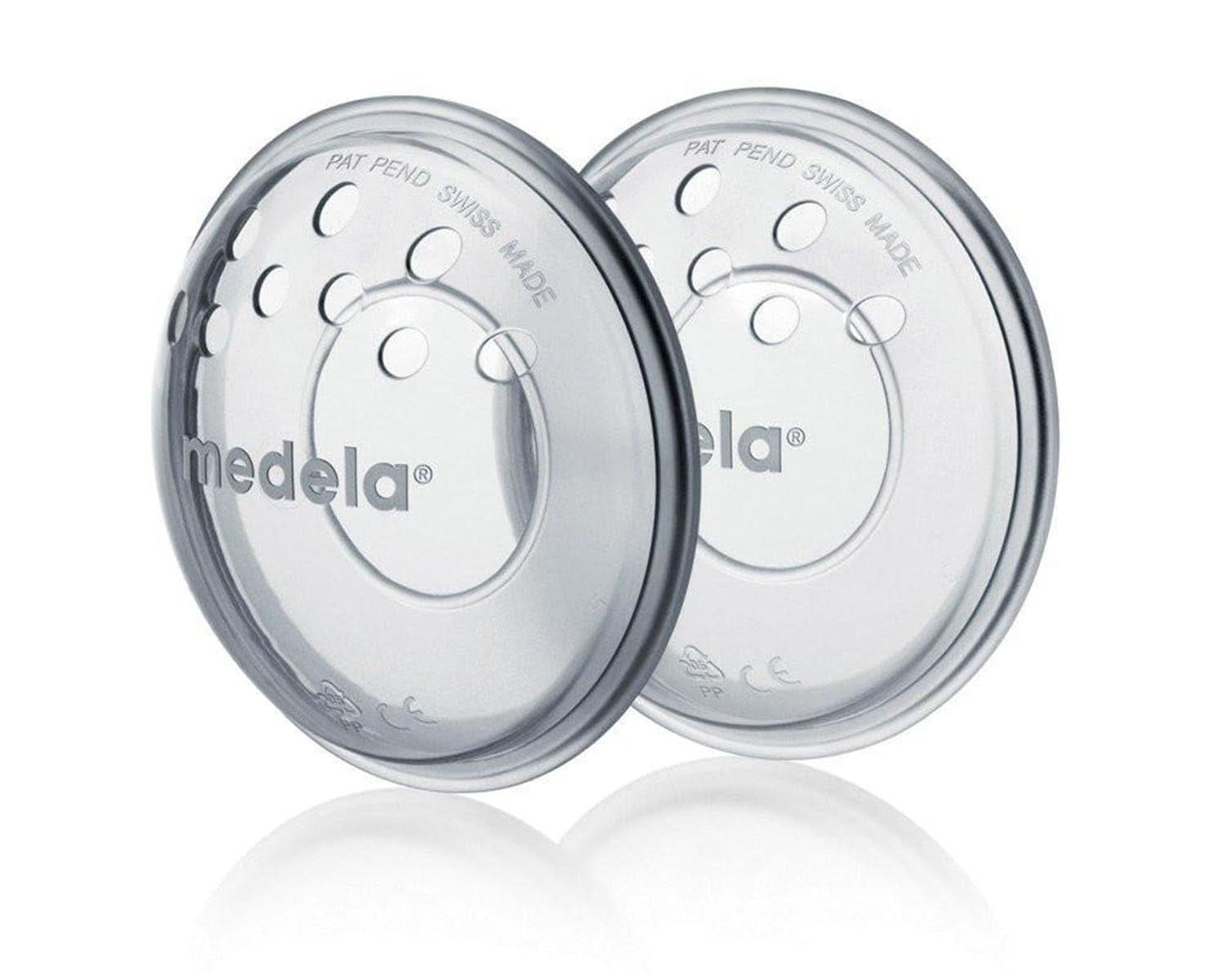 Medela Brustschalen – BPA-frei, aus weichem Silikon, mit atmungsaktiven Belüftungslöchern, inklusive 2 Schalen. Zubehör Essen und Stillen Bebe Naty Shop