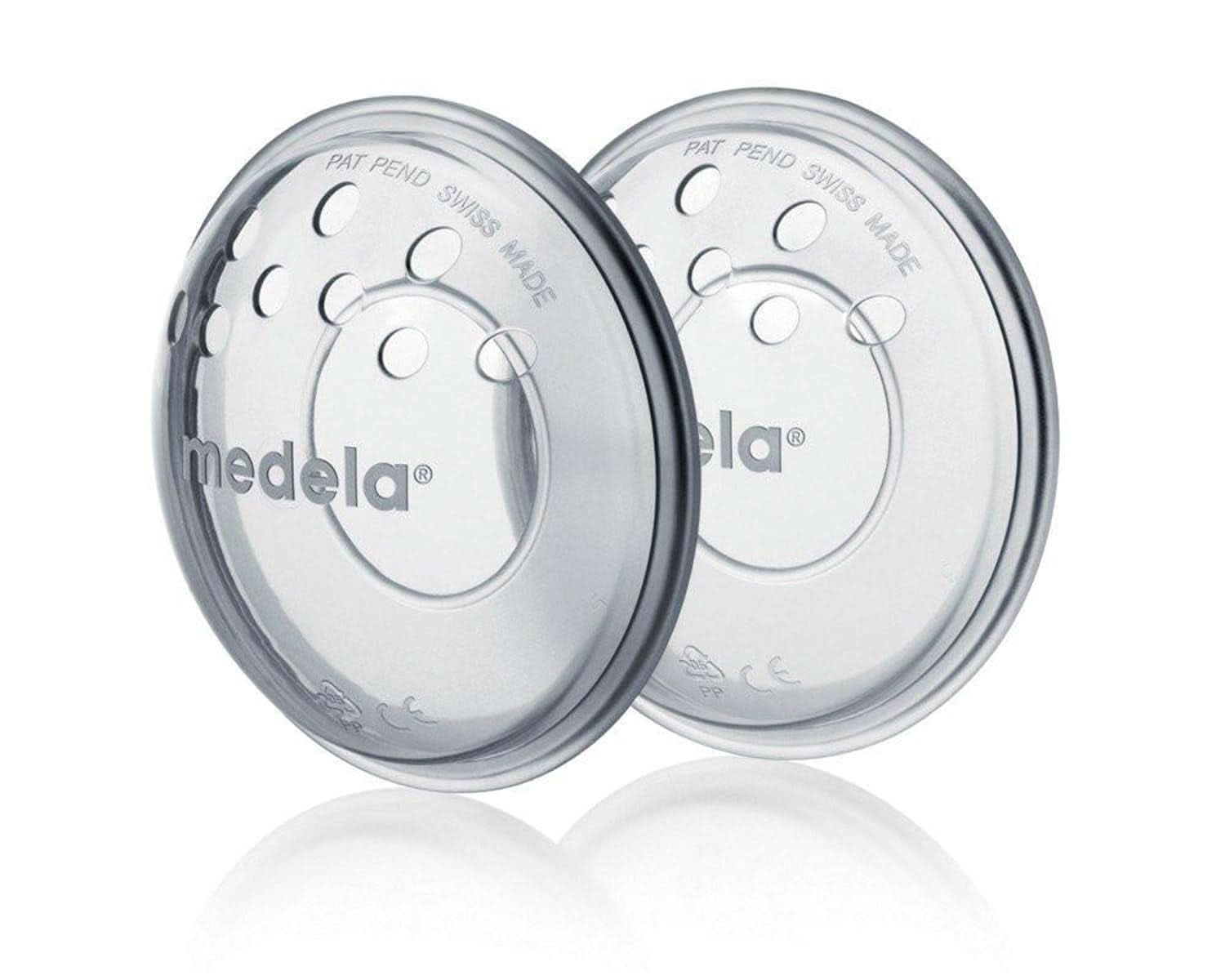 Medela Brustschalen – BPA-frei, aus weichem Silikon, mit atmungsaktiven Belüftungslöchern, inklusive 2 Schalen. Zubehör Essen und Stillen Bebe Naty Shop