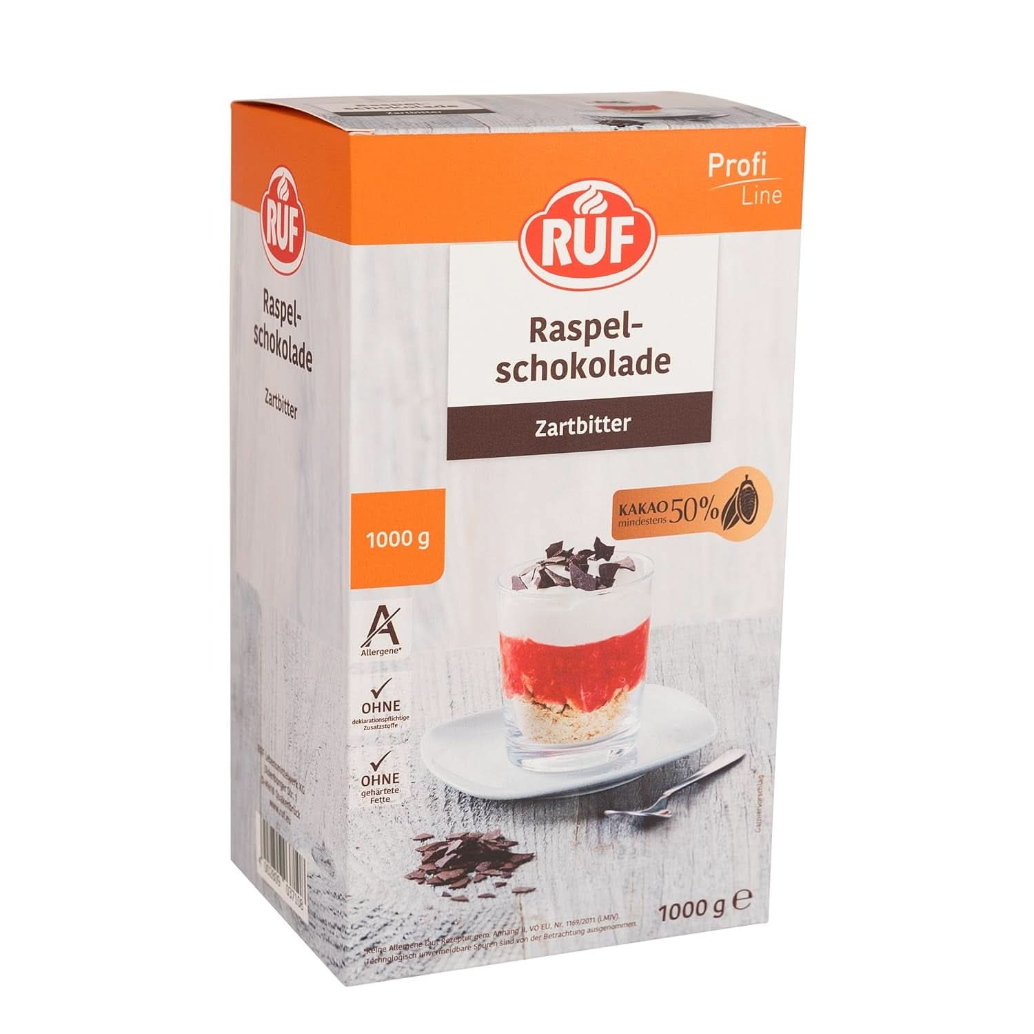 RUF Sugar Sprinkles in Regenbogenfarben gefärbt, 1 Kilogramm Sprinkles Naty Shop Dunkle Schokoladenraspeln