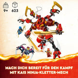 LEGO NINJAGO Kais Ninja-Klettermechanik-Set, Ninja-Spielzeug mit baubarer Actionfigur und 4 Minifiguren, Abenteuerset für Kinder, Geburtstagsgeschenk für 9-jährige Jungen und Mädchen 71812 Bausets Beuche the LEGO-Store