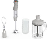 Tefal Quickchef+ 3-In-1 XL Stabmixer/Zerkleinerer/Schneebesen, 1000 W, Intuitive Geschwindigkeitsregelung, Turbo-Taste, Powelix-Messer-Technologie, Edelstahl, Grau, HB67MB30 Kitchen Naty Shop
