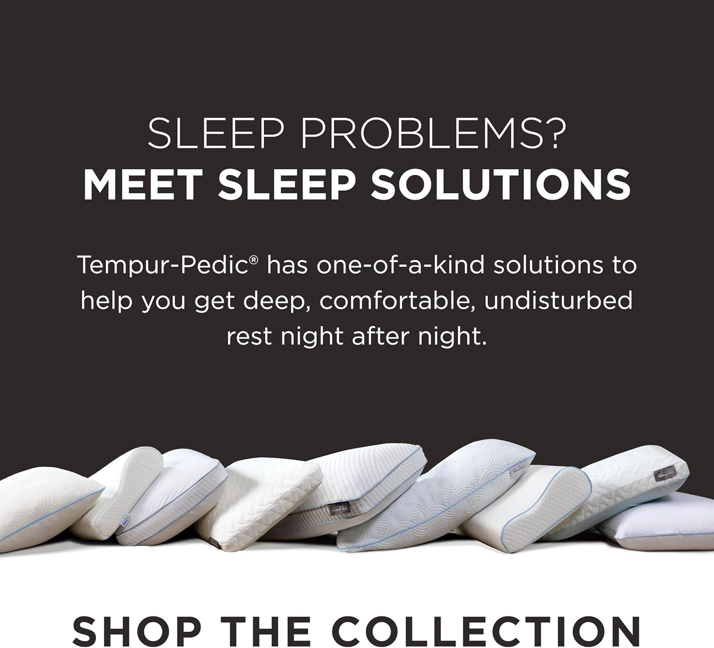 TEMPUR-PEDIC Symphony-Kissen aus Memory-Schaum, luxuriös, weich, Standard, weiß Standardkissen Naty Shop