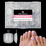 Ballerina-Gel-Nagelspitzen, 216 Stück, 12 Größen, weiche Gel-Nagelspitzen, vollständige Abdeckung, Nagelverlängerungs-Set, halbmatt, DIY, Heimkunst