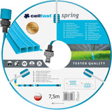 Cellfast SPRING Bewässerungsschlauch, Dreikanal-Bewässerungsschlauch mit vollständigen Anschlüssen, aus hochwertigem Draht, UV-beständig, 15 m, 1/2 Zoll, 19-022, mehrfarbig, 38 x 38 x 8 cm