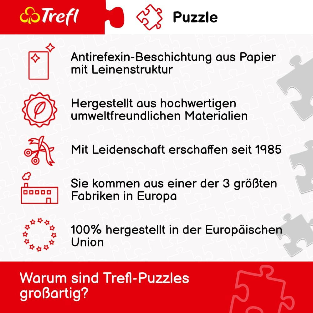 Trefl 10880 Kolibris in den Tropen 1000 Teile – DIY-Vogelpuzzle, kreative Unterhaltung, für Erwachsene und Kinder ab 12 Jahren, mehrfarbiges Puzzle Naty Shop