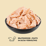 PrimaCat - Klassisches Nassfutter für Katzen, Vogelgeschmack in Soße, 28 x 85 g