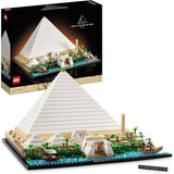LEGO 21058 Architektur-Bausatz Cheops-Pyramide für Bastelarbeiten als kreatives Hobby, Geschenkidee für Erwachsene, Männer, Frauen, Mutter, Vater, kreative Aktivität, berühmte Wahrzeichen-Sammlung. Bausätze. Besuchen Sie den LEGO-Store Single