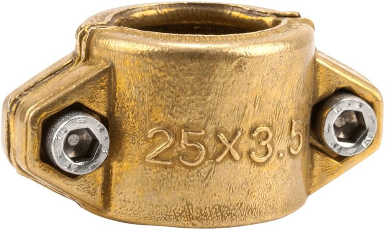 Gardena Schlauchklemmen: Schlauchklemme aus Messing zur Befestigung von Saug- oder Hochdruckschläuchen, passend für 25 mm (1 Zoll) Schläuche (7211-20)