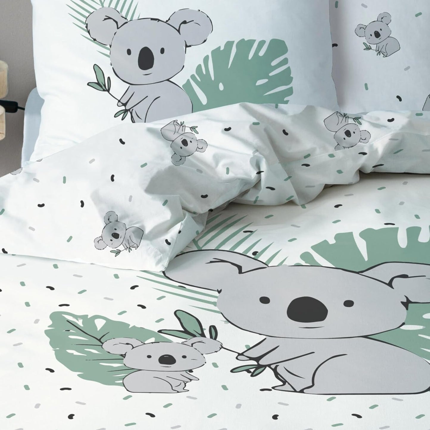 Kinderbettwäsche, Koalabär, Unisex, 100 % Baumwolle. Bettwäsche – Kinder Naty Shop