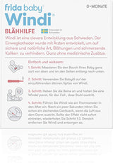 Fridababy Windi Gasentlastung für Babys ab 0 Monaten, 10 Stück, Einwegkatheter, Erdgasentlastung, 20437