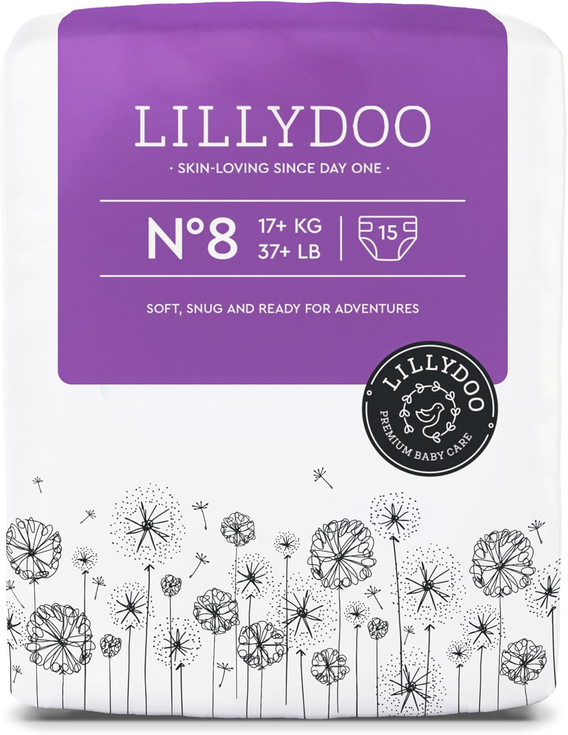 LILLYDOO Babywindeln hautfreundlich – Größe 3 (6–10 kg), 29 Stück, zuverlässiger Auslaufschutz, weich, parfümfrei und ohne Lotion für empfindliche Haut, dermatologisch getestet