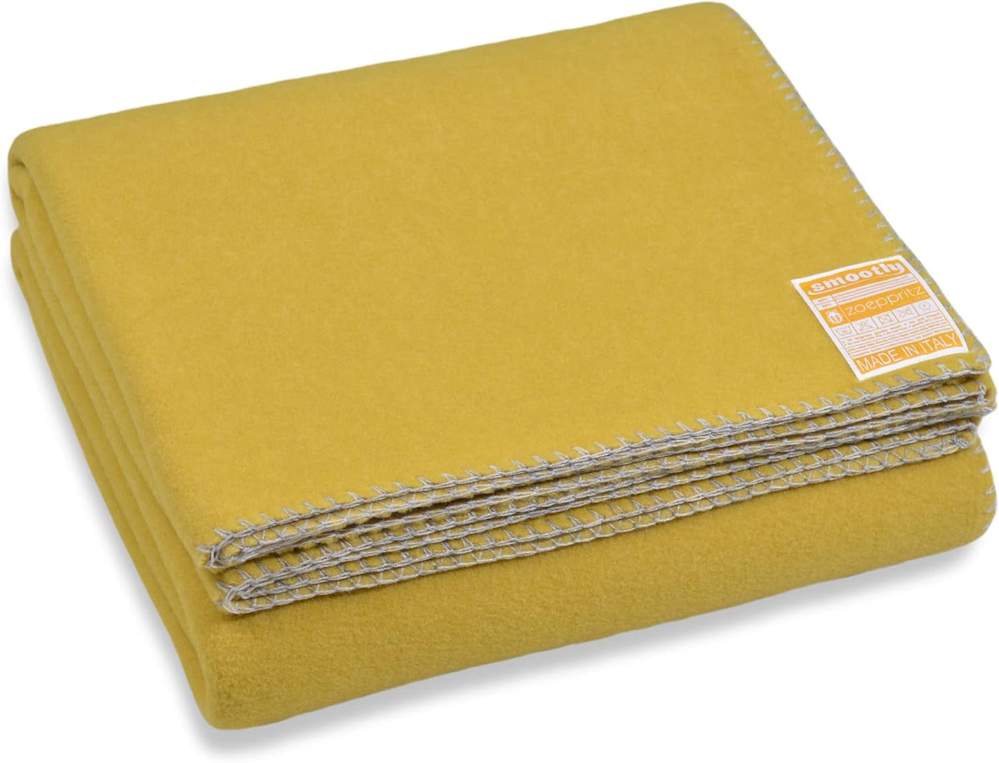 Zoeppritz Since 1828 Smoothy Fleecedecke – Flauschige bequeme Polarfleecedecke – Vegan – 140 x 190 cm – 010 Off-White, 010 Offwhite Zoeppritz Beds and Covers Since 1828 165 Curcuma 140 x 190 cm