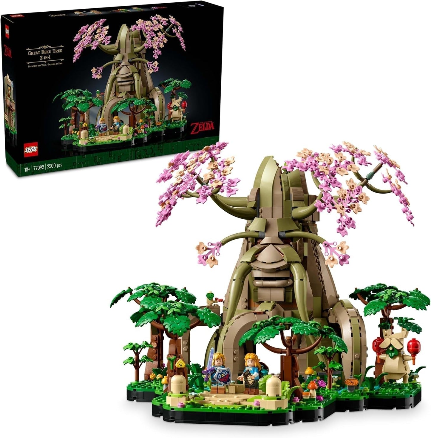 LEGO The Legend of Zelda Deku Tree 2-In-1 – Sammelstück mit Prinzessin Zelda und 3 Link-Minifiguren – Bauset für Erwachsene und Geschenkidee für Videospielfans – 77092 Bausets Besuche den LEGO-Store Standardtitel