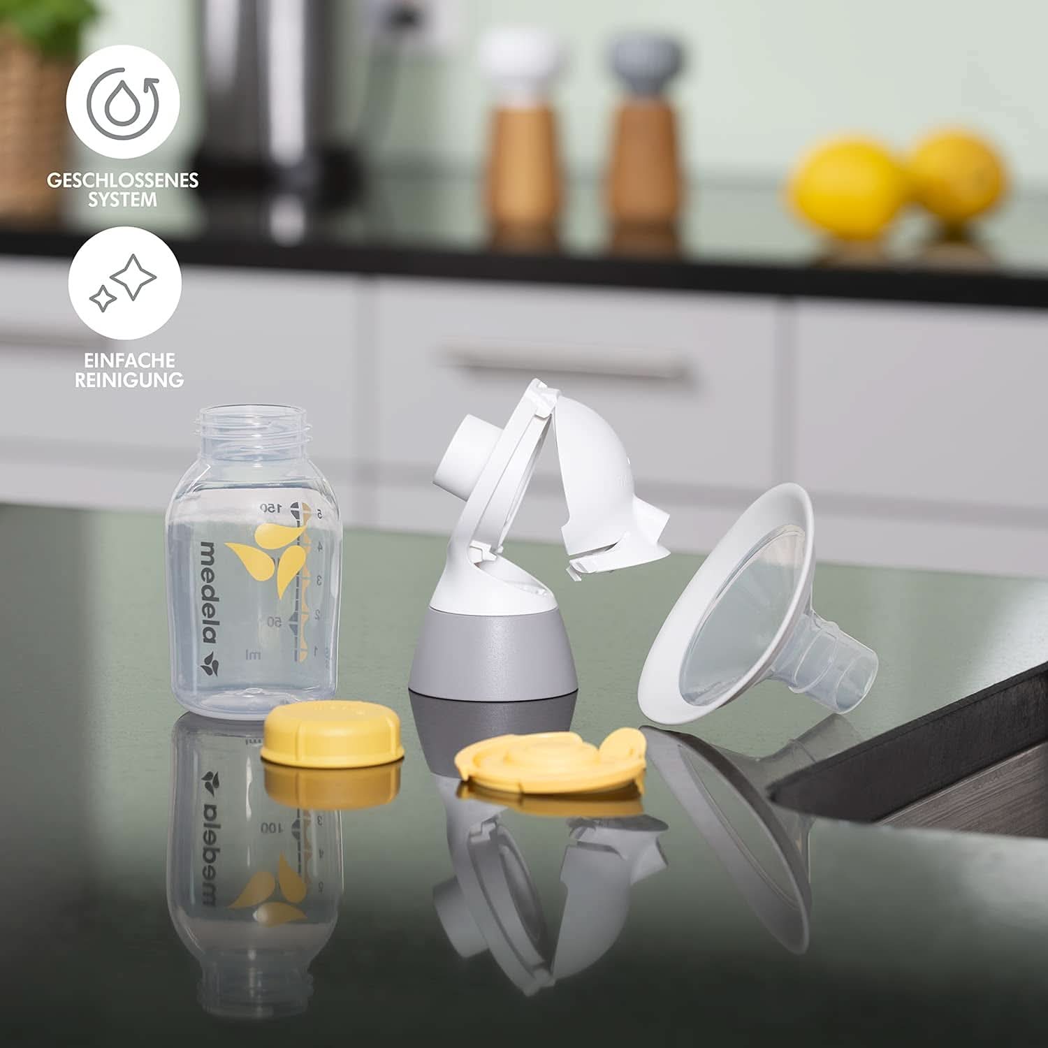 Elektrische Doppelpumpe Medela Swing Maxi – wiederaufladbar über USB Lebensmittel- und Stillzubehör Bebe Naty Shop