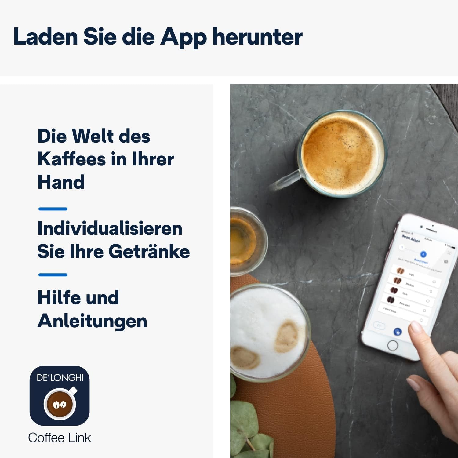 De'Longhi Dinamica Plus ECAM 370.70.B Vollautomatische Espressomaschine mit LatteCrema-Milch-, Cappuccino- und Espressosystem, 3,5 Zoll TFT-Farb-Touchscreen und App-Steuerung, Kaffeefunktion, schwarz