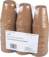 Windhager Setzlingstöpfe, 48 Stück, Durchmesser 8 cm, braun, ohne Torf, 04343