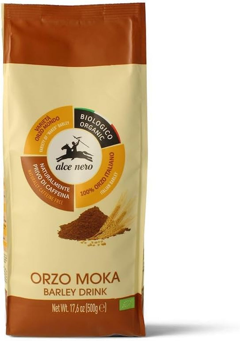 Schwarze Elch-Moka-Gerste, geröstet und gemahlen, biologisch, 500 g