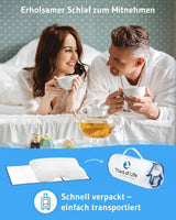 Kissen für Seitenschläfer GIANFAR | Orthopädisches Nackenstützkissen | Ultrafrischer Memory-Schaum gegen Halsschmerzen und Migräne | Thermoregulierender Bezug | Kissen für Seitenschlaf mit Halswirbelsäule 55X40X12/10 cm Orthopädische Halswirbelsäulenkissen Naty Shop
