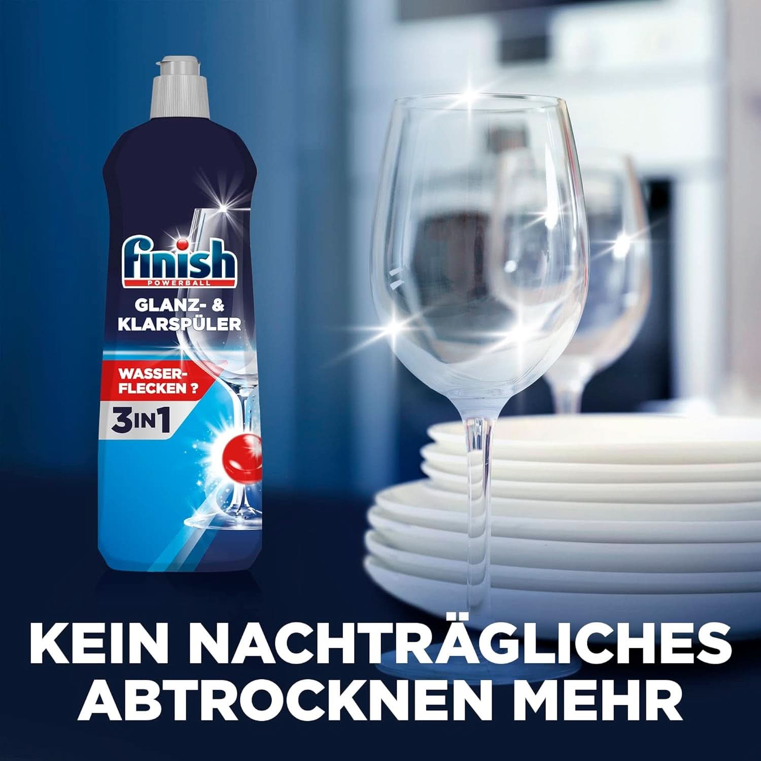 Finish Shine & Klarspüler – Für glänzendes und trockenes Geschirr ohne Wasserflecken – Megapack 800 ml (3er-Pack) Naty Shop