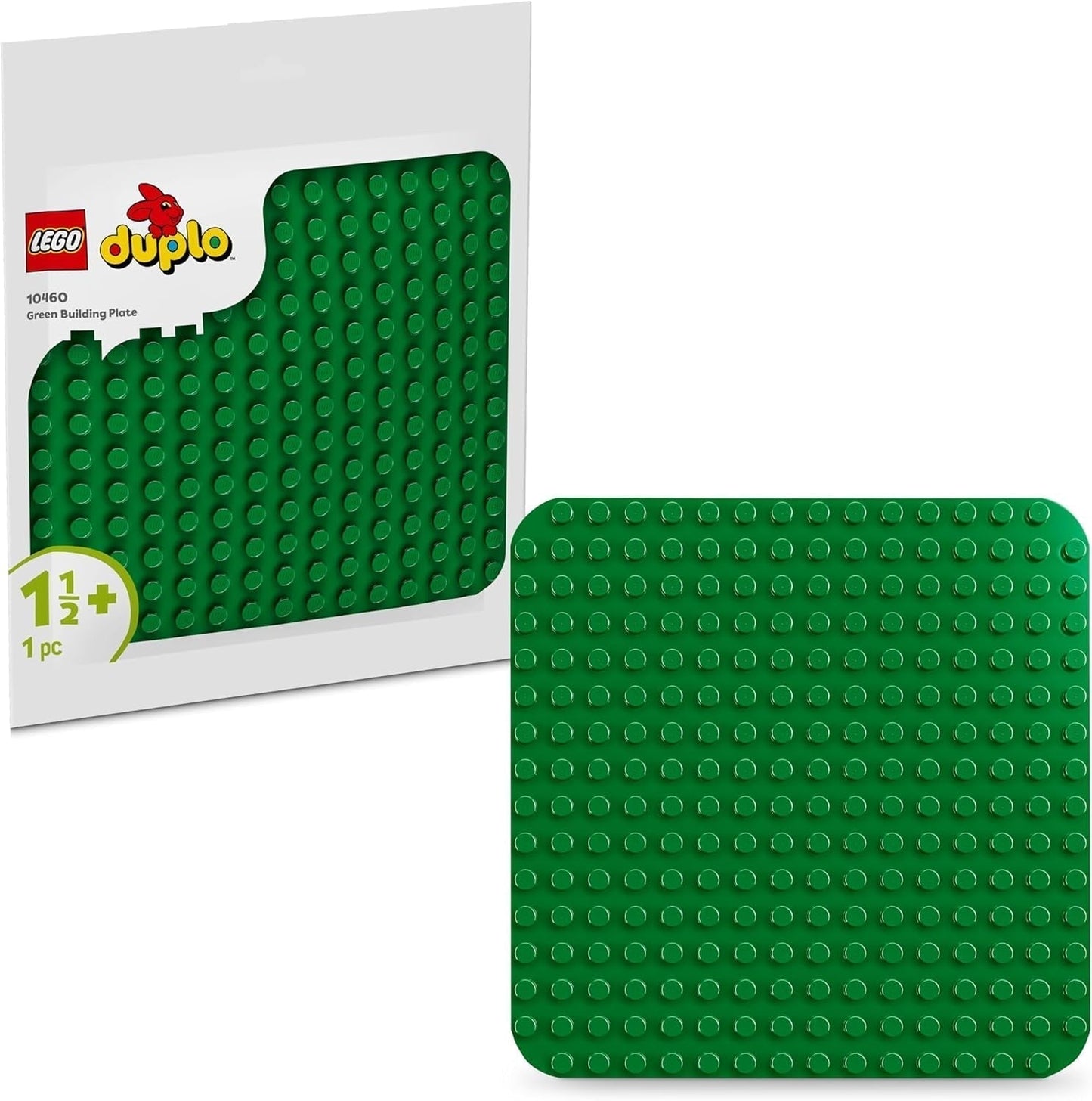 LEGO DUPLO Baubrett in Grün, Bauspielzeug für Kleinkinder ab 18 Monaten, Zum Ausstellen von Modellen, Ermöglicht Vorschulkindern kreatives Bauen und fantasievolles Spielen, Lernspielzeug 10460 Bausets Besuche den LEGO-Store Standardtitel