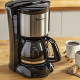 FG150813 Subito Kaffeemaschine, 6 Tassen, Schwarz/Edelstahl