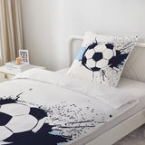 Bettwäsche für Jungen, Fußball, Mikrofaser-Polyester. Bettwäsche – Kinder Naty Shop