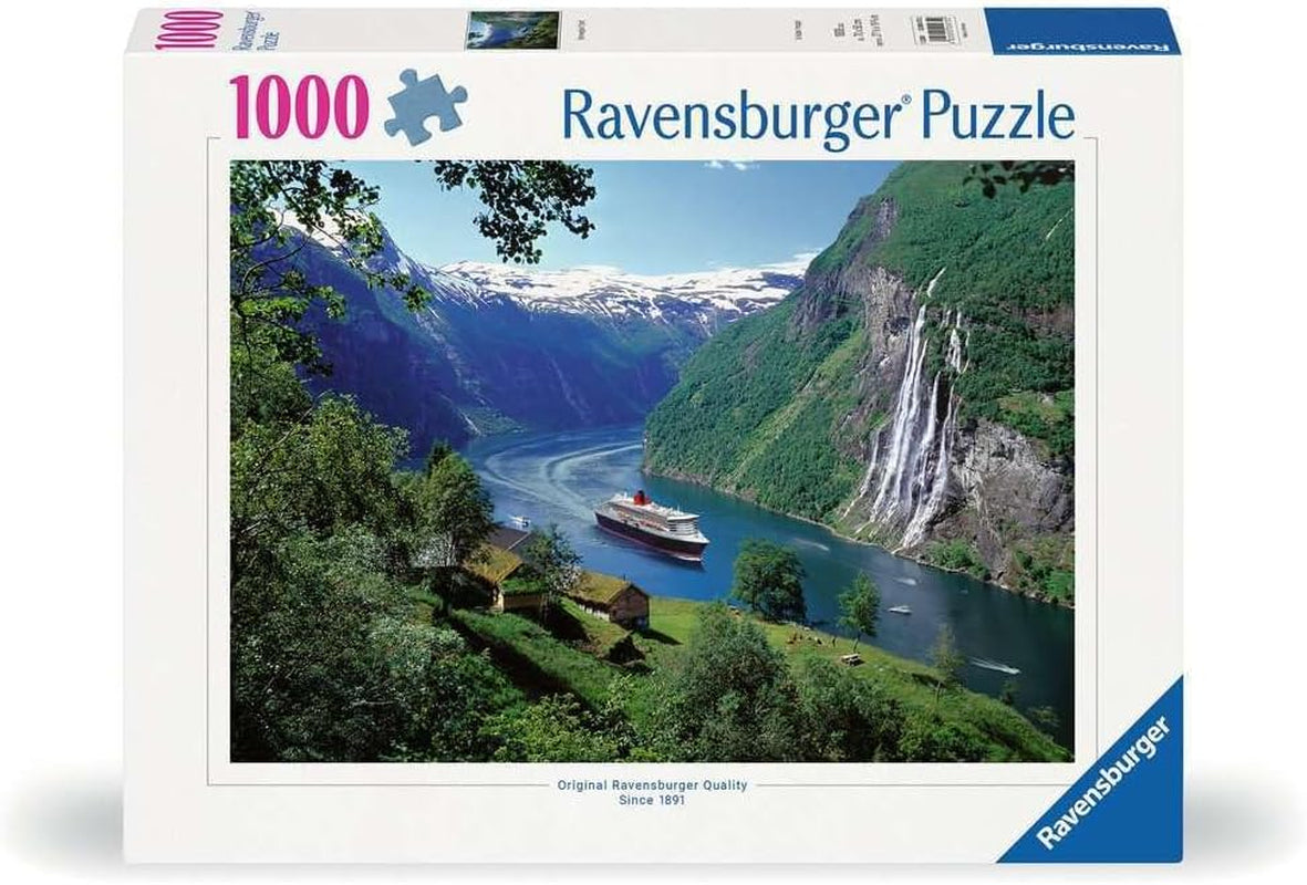 Ravensburger Puzzle 12000475 – Norwegischer Fjord – 1000 Teile Puzzle für Erwachsene und Kinder ab 14 Jahren, norwegisches Landschaftspuzzle Puzzle Naty Shop Neues Design