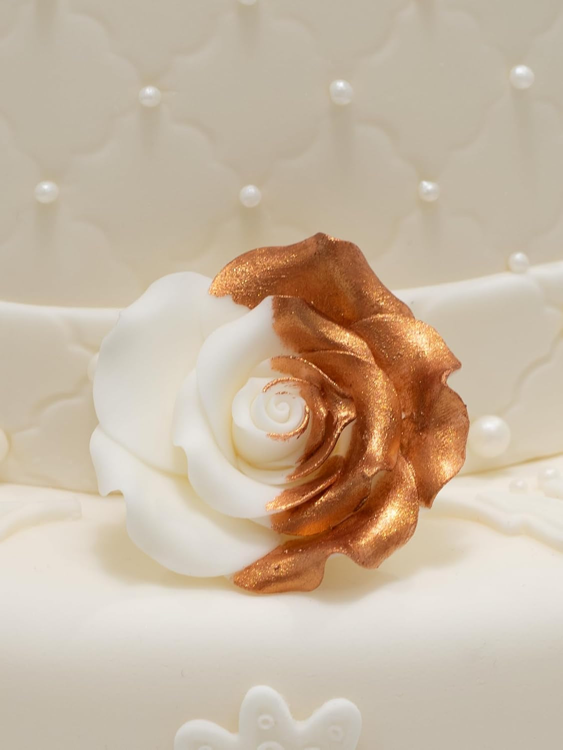 Essbare Lebensmittelfarbe Sugarflair Lustre Blush Rose Gold – Essbares Glanzpulver für Kuchen, Muffins, Schokolade, Gebäck, Desserts, Eis, Getränke, Cocktails und mehr – 4 g