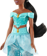Mattel Disney Princess Toy Jasmine Fashion bewegliche Puppe mit glitzernder Kleidung und Accessoires, Disney-Film-inspiriertes Geschenk für Kinder HLW12 Naty Shop Dolls