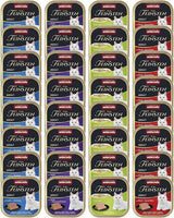 animonda Vom Feinsten Adult Fish & Meat Variety (32 x 100 g), Nassfutter für ausgewachsene Katzen, getreide- und zuckerfreies Katzenfutter, feine Bratlinge in Stücken