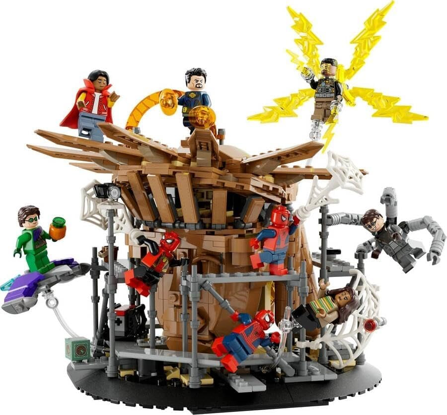 LEGO 76261 Marvel Spider-Mans großer Showdown, Spider-Man: No Way Home, Set mit 3 Minifiguren Peter Parker plus Green Goblin, Electro, Sandman, Ned, Doctor Strange und MJ, Sammelmodellbausätze Besuchen Sie den LEGO-Store