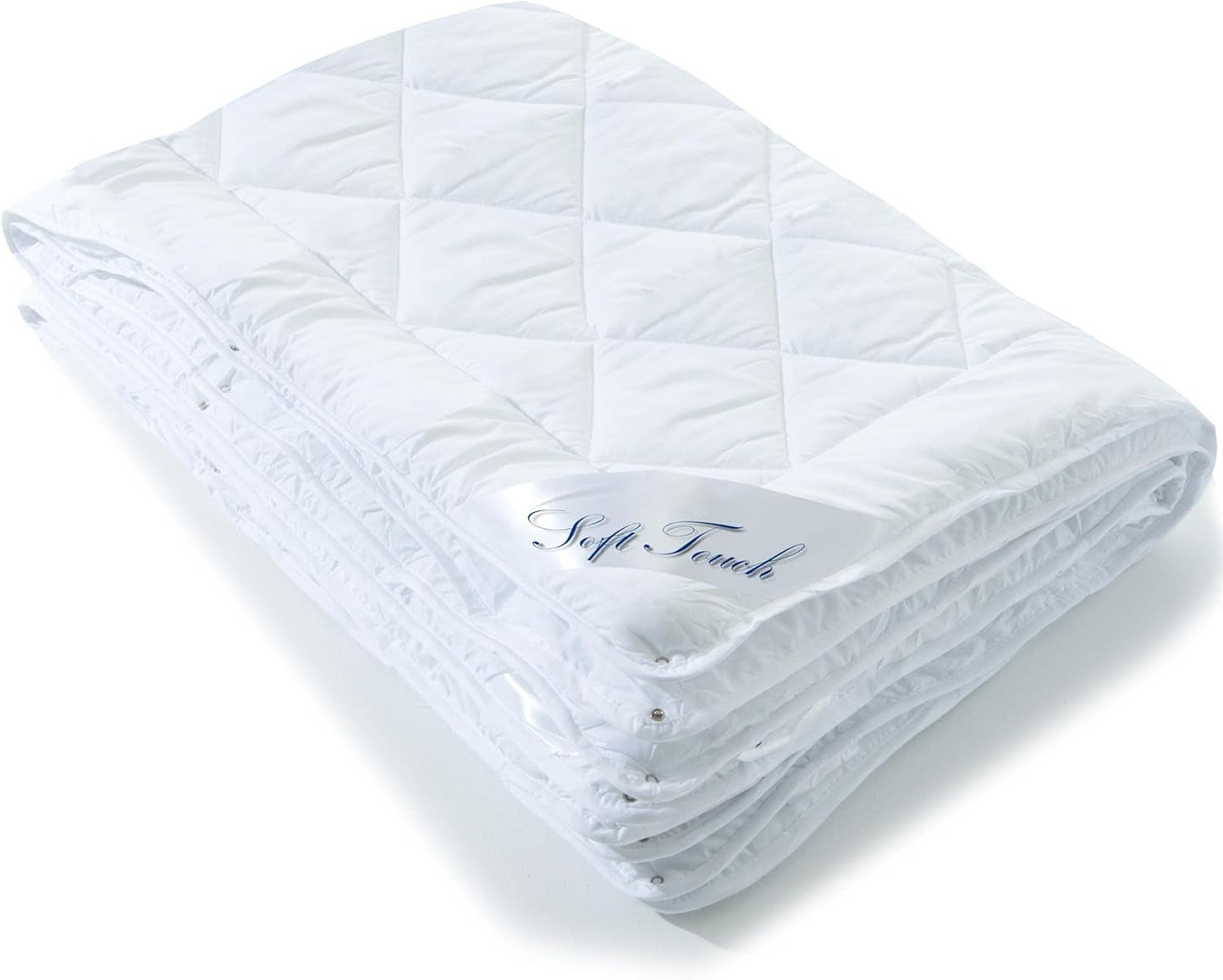 Aqua-Textil 4-Jahreszeiten-Steppdecke 135 x 200 cm, zusammengeknüpfte Decken, Winter 800 g, Sommer 600 g, Klimakontrolle, Öko-Tex, Bettdecken und Steppdecken, Naty Shop, 225 x 220 cm, Mikrofaser, 4 Jahreszeiten
