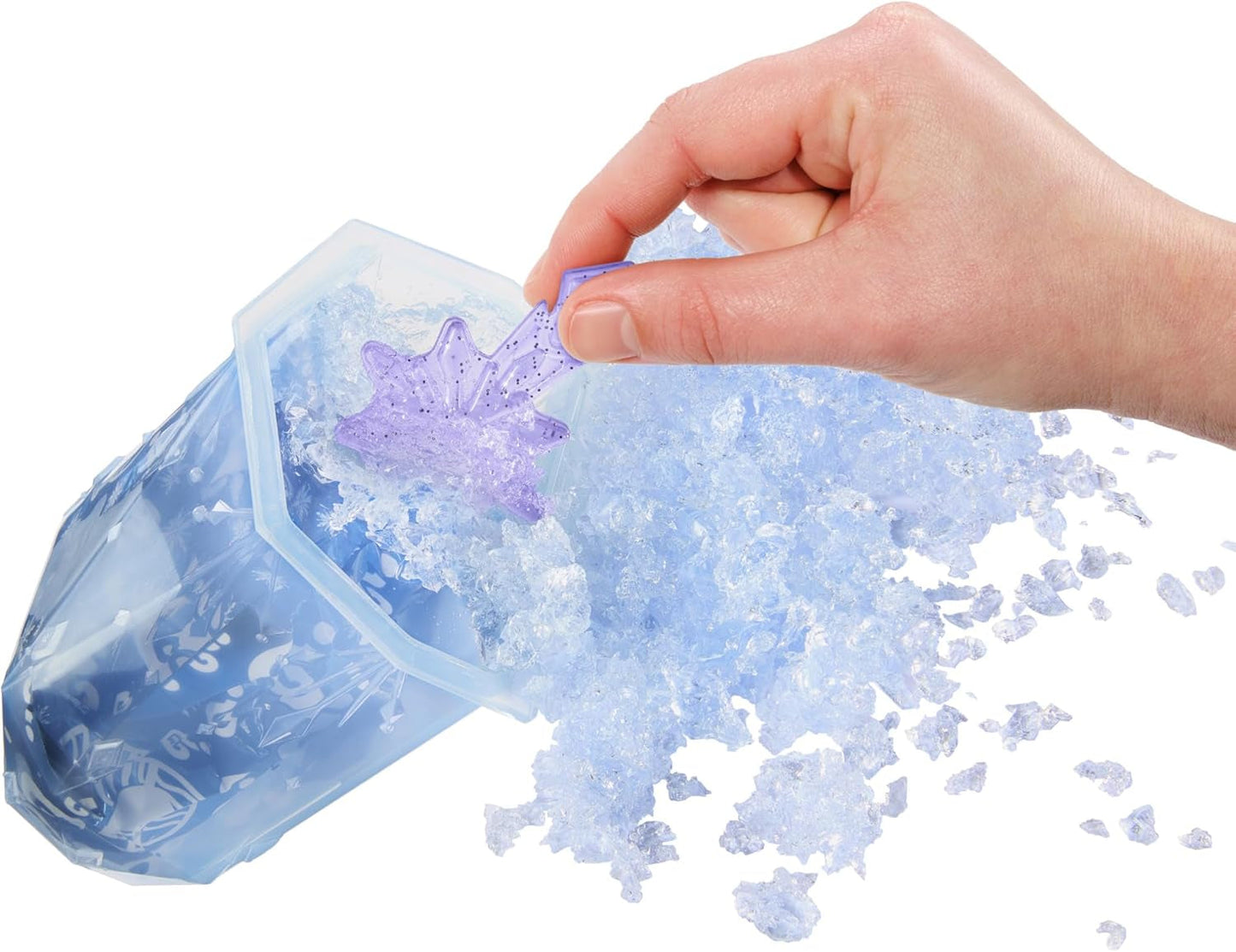 Mattel Disney Frozen Ice Reveal, kleine Puppe mit flauschigem Eisgel und 6 Überraschungen, inklusive Freundfigur und Zubehör (Puppen können variieren) HRN77