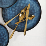 HOMLA Abele Besteckset Für Vier Personen 16-Teilig Edelstahl Hygienisch Elegant Leicht Zu Reinigen Gold Kitchen Naty Shop