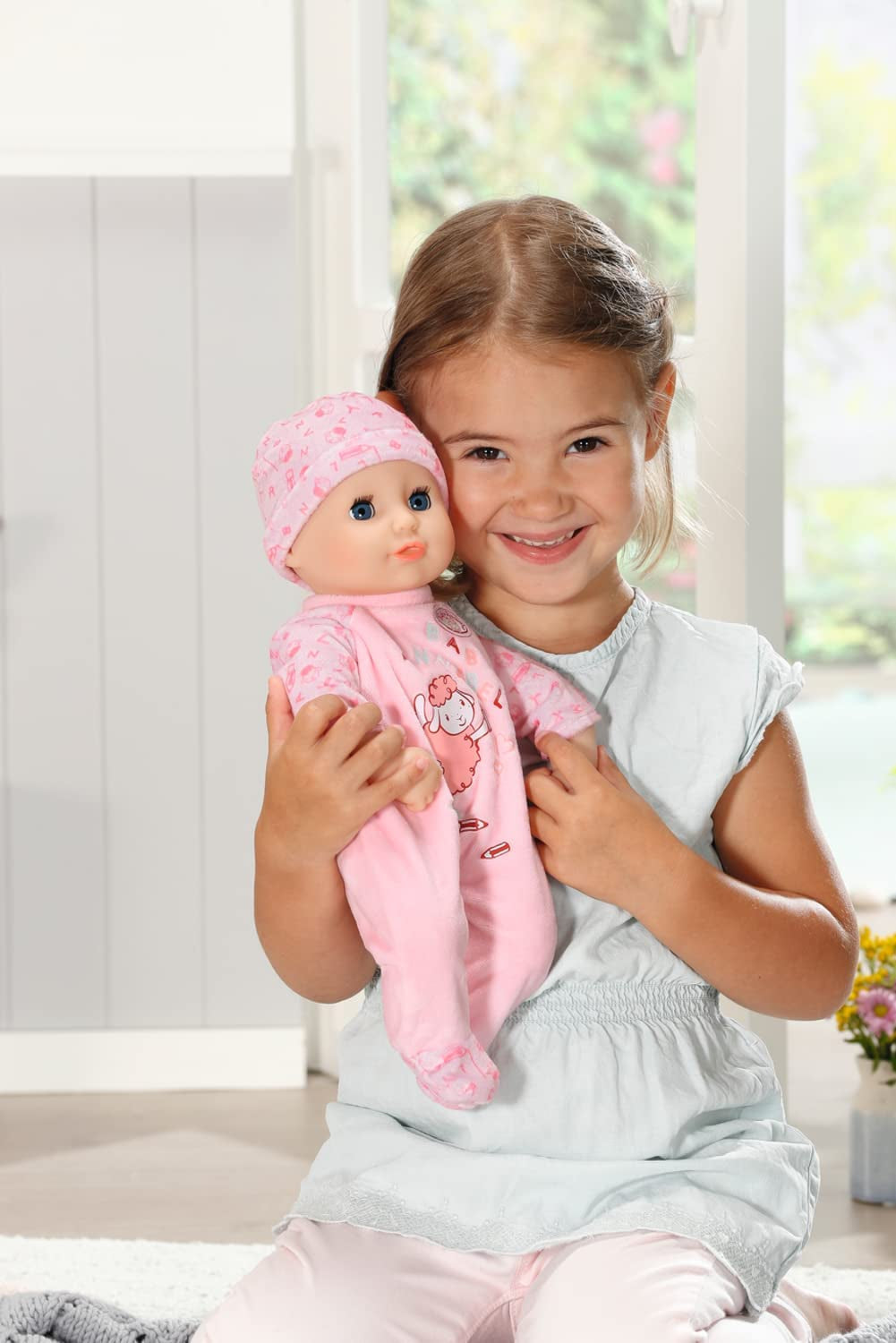 Annabell Little Annabell Kuschelpuppe 36cm, mit Stoffkörper und Schlafaugen, 36cm, 709870 Zapf Creation
