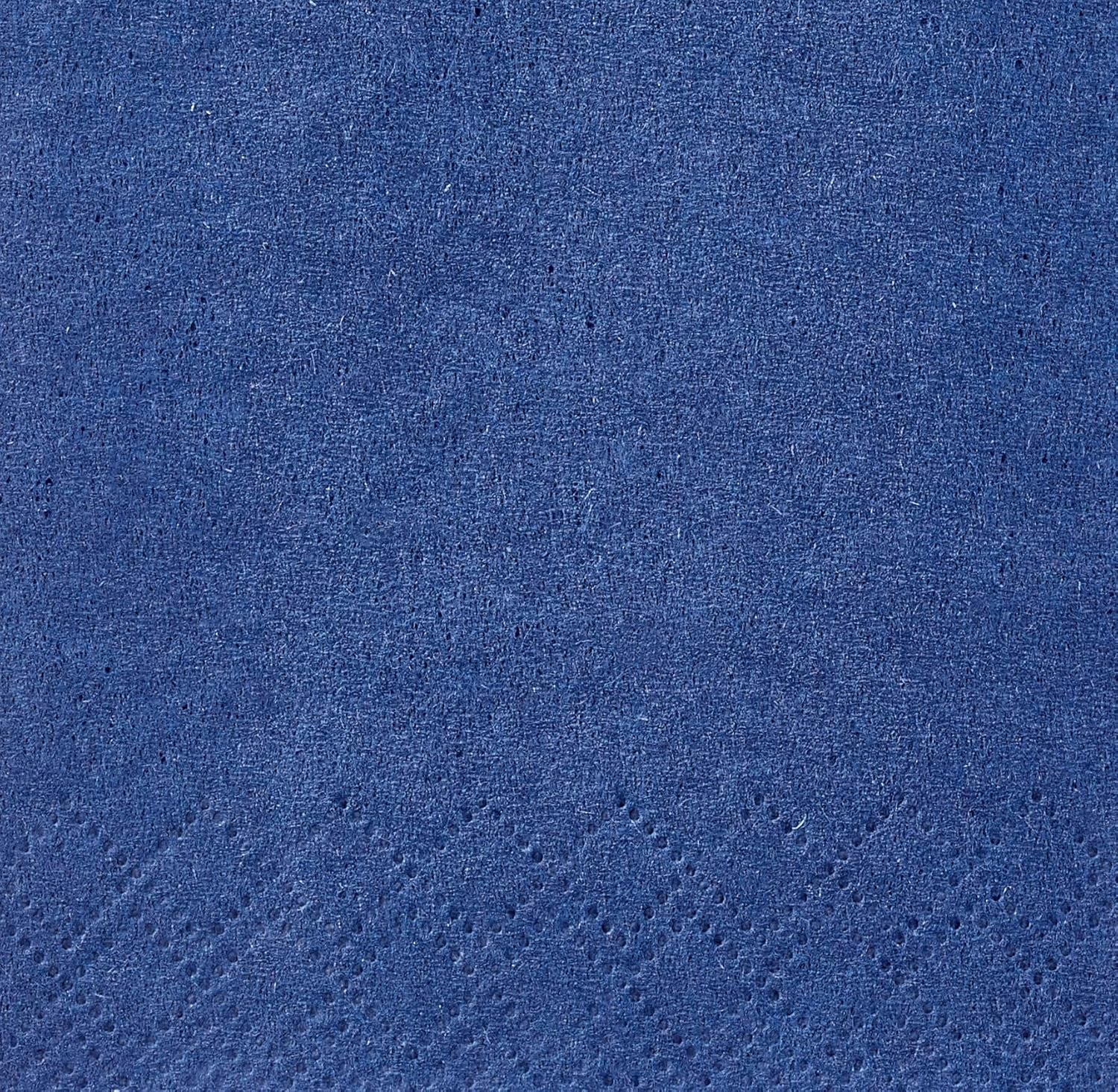 Papstar 84576 250 Taschentücher, 3-lagig 1/8-Falz 33 cm x 33 cm, dunkelblau