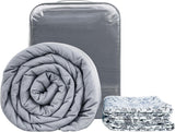 Winthome Gewichtsdecke mit Bettbezug 150 x 205 cm, 10,4 kg, bequeme Gewichtsdecke, Anti-Stress-Therapiedecke, schwere Decke für tieferen Schlaf und bessere Erholung, schwere Decke für Erwachsene (grau). Betten und Decken. Besuchen Sie den Winthome-Store, weißes Modell 130 x 190 cm – 6 kg