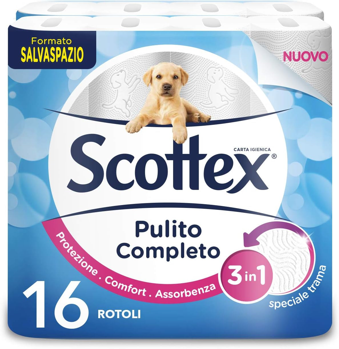 Toilettenpapier, Packung mit 16 Maxirollen - 1830 G | 16 Stück (1er Pack)