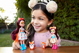 Enchantimals HCF81 – Felicity Fox und ihre kleine Schwester (ca. 15 cm und ca. 10 cm) und 2 Tierfiguren, abnehmbarer Rock und Accessoires, tolles Geschenk für Kinder ab 3 Jahren