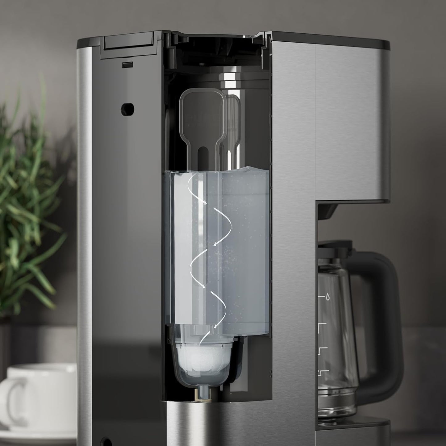 AEG Deli 5 Espressomaschine, 1,5 l, programmierbarer Timer, Warmhaltefunktion, Sicherheitsstopp, Wasserstandsanzeige, optimale Dosierung, Anti-Tropf-Funktion, Edelstahl, CM5-1-6ST