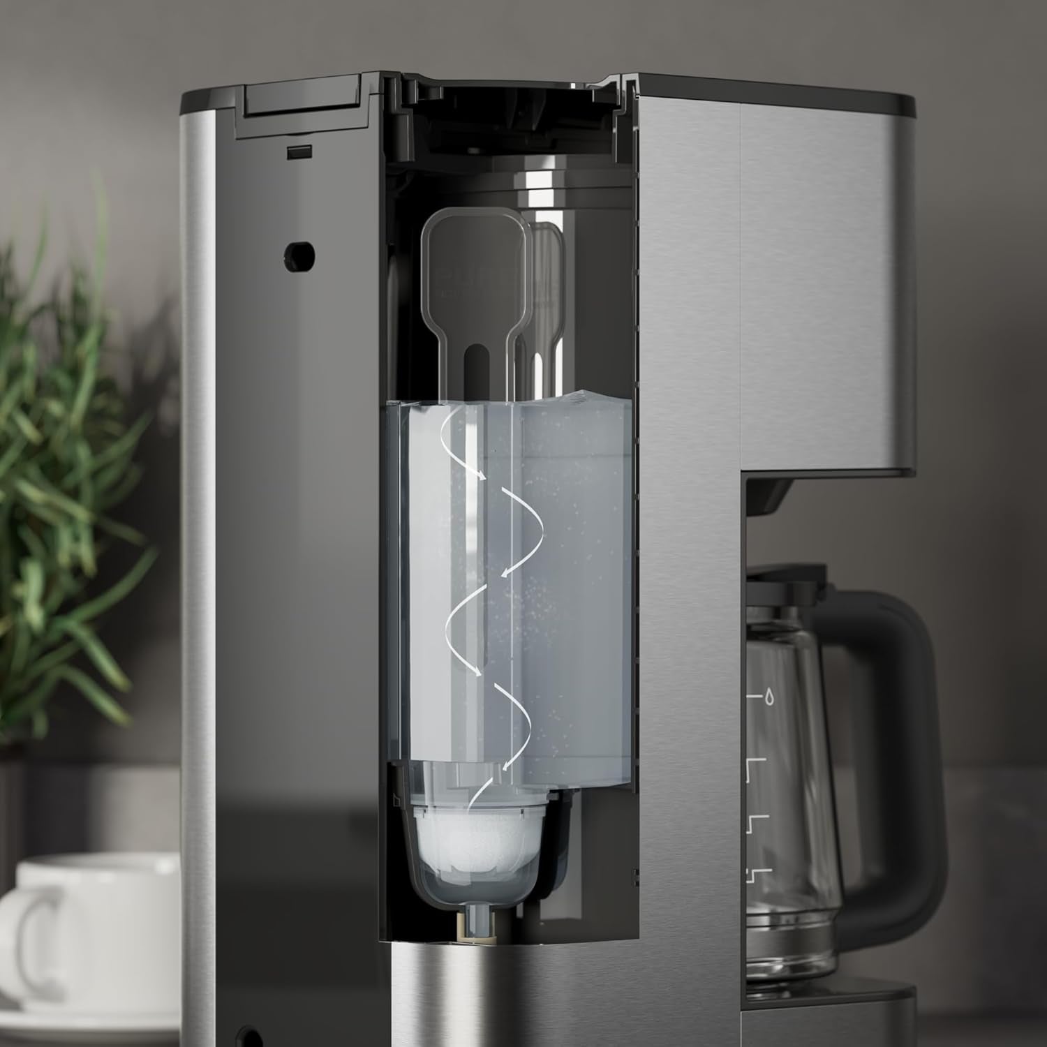 AEG Deli 5 Espressomaschine, 1,5 l, programmierbarer Timer, Warmhaltefunktion, Sicherheitsstopp, Wasserstandsanzeige, optimale Dosierung, Anti-Tropf-Funktion, Edelstahl, CM5-1-6ST