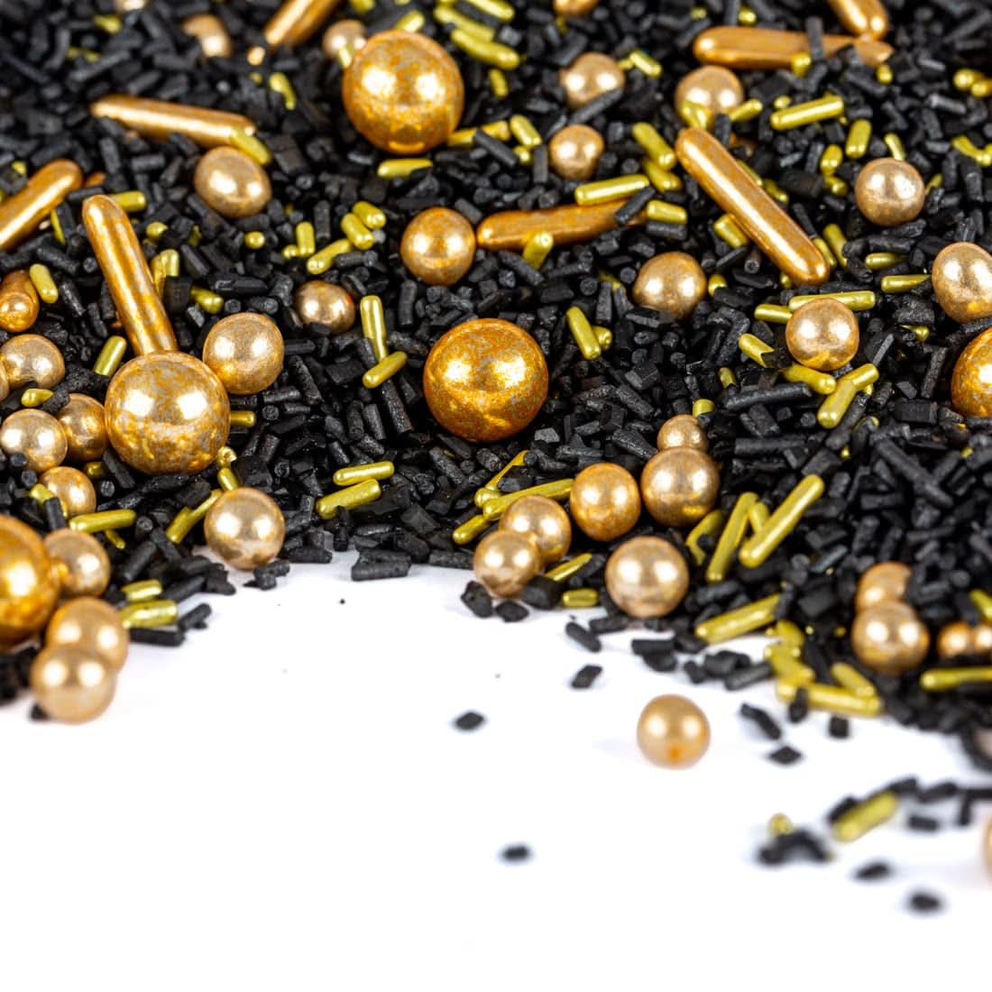 Super Streusel, Gold Rush Gold Black Streusel Dekoration Naty Shop