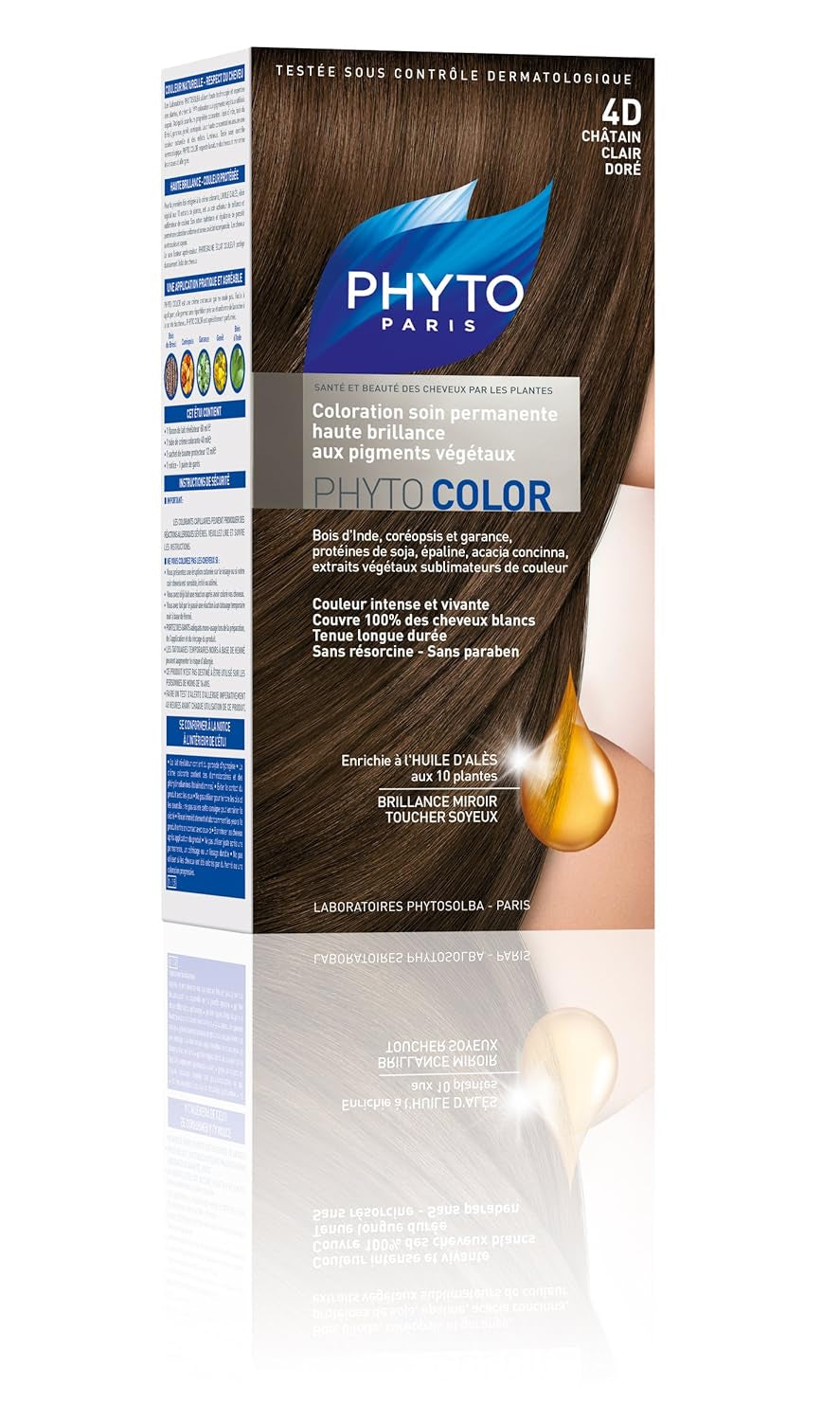 Permanente Haarfarbe, 5,3 Hellgoldbraun Naty Shop Castano Medio Haarfarbe