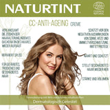 Natürliche Tönung CC-Creme. Haarmaske ohne Ausspülen. Für trockenes und strapaziertes Haar. Repariert und spendet Feuchtigkeit. 96 % natürliche Inhaltsstoffe. 200 ml Naty Shop Haarmaske