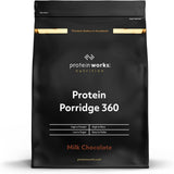 Protein Works – Protein Porridge 360 ​​| Mythos Zusätzliche Vitamine und Mineralien | Proteinreiches Frühstück | Kalorienarme Haferflocken | 6 Portionen | Milchschokolade 500G Cereal Naty Shop Standardtitel