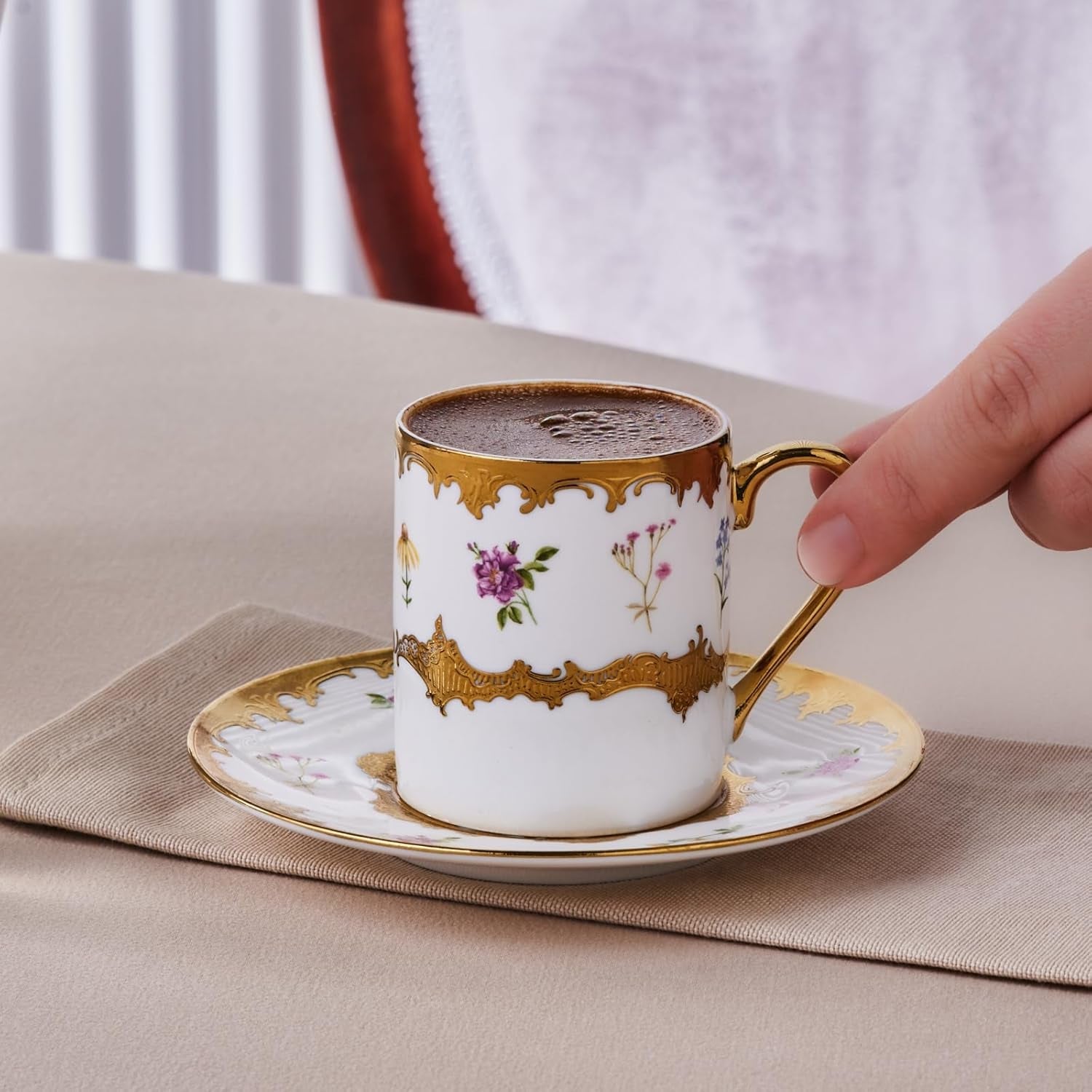 Karaca Bidter Kaffee für 6 Personen, mehrfarbig